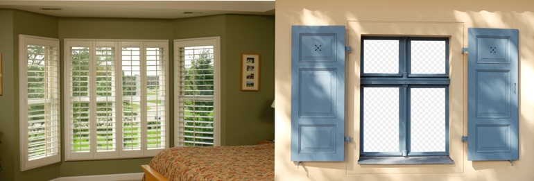 Clearwater Florida exterior and interior shutters